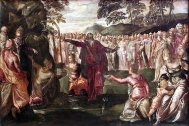 Moses Strikes Water from the Rock